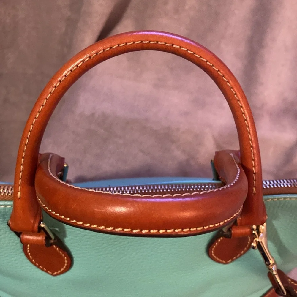 💚DOONEY & BOURKE💚Sea Foam GreenZip Satchel with Crossbody Strap/EUC - Picture 14 of 16